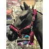 Equipride Horse Print Faux Lined Nylon Headcollars with Matching Lead