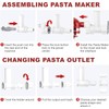 6 IN 1 Gourmet Pasta Attachment for KitchenAid Stand Mixer,for