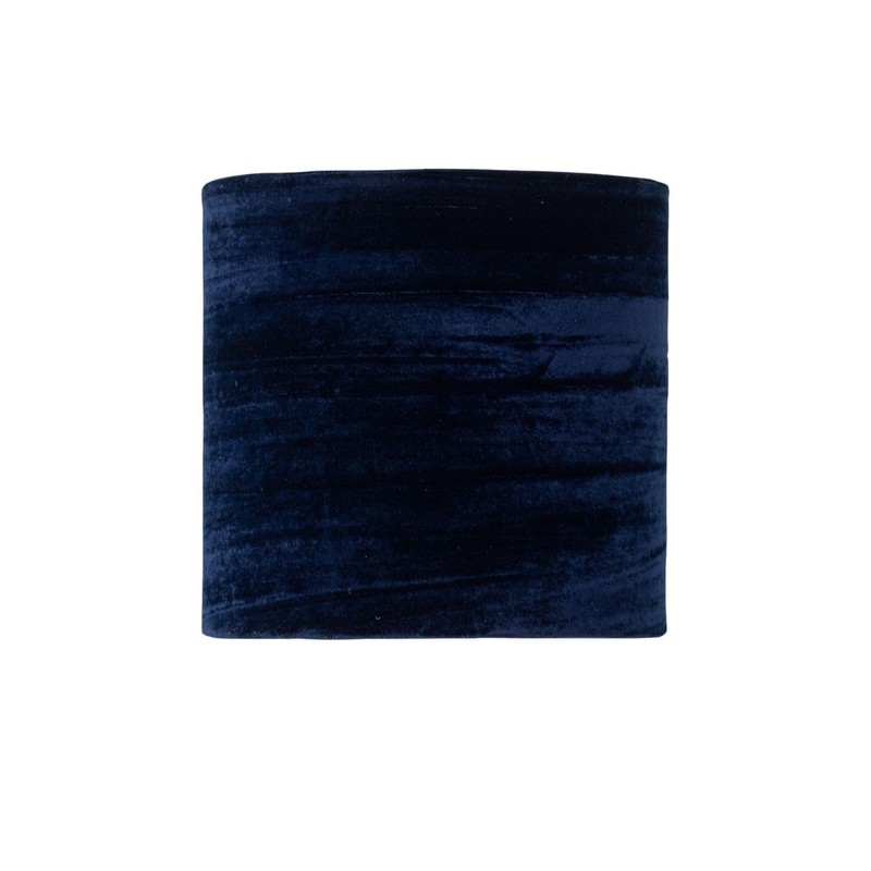 firstchoicelighting Set of 2 Navy Blue Crushed Velvet Table Lamp