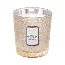 Voluspa Gilt Pomander and Hinoki, Classic Boxed 9 oz Candle, Coconut Wax Blend, Scented Candles for Home, 60 Hour Burn Time, Poured in The USA