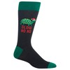 Hot Sox Men's Holiday Fun Novelty Crew socks, Slow Ho