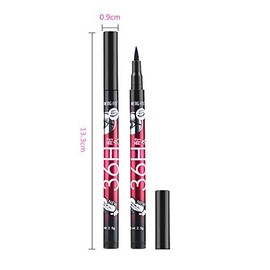 Lápiz delineador de ojos negro de 36H de larga duración, impermeable, líquido, delineador de ojos natural, maquillaje