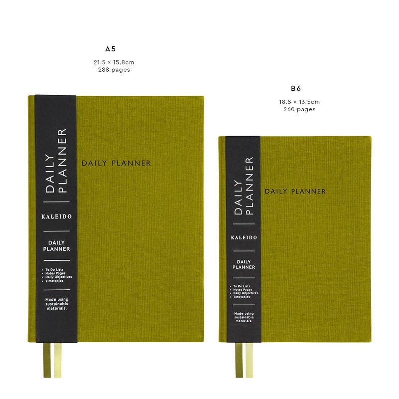 Undated Daily Planner Notebook | To Do Lists Hourly Schedule