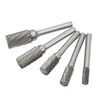Double Cut Carbide Burrs Rotary Files Set 6mm Shank for
