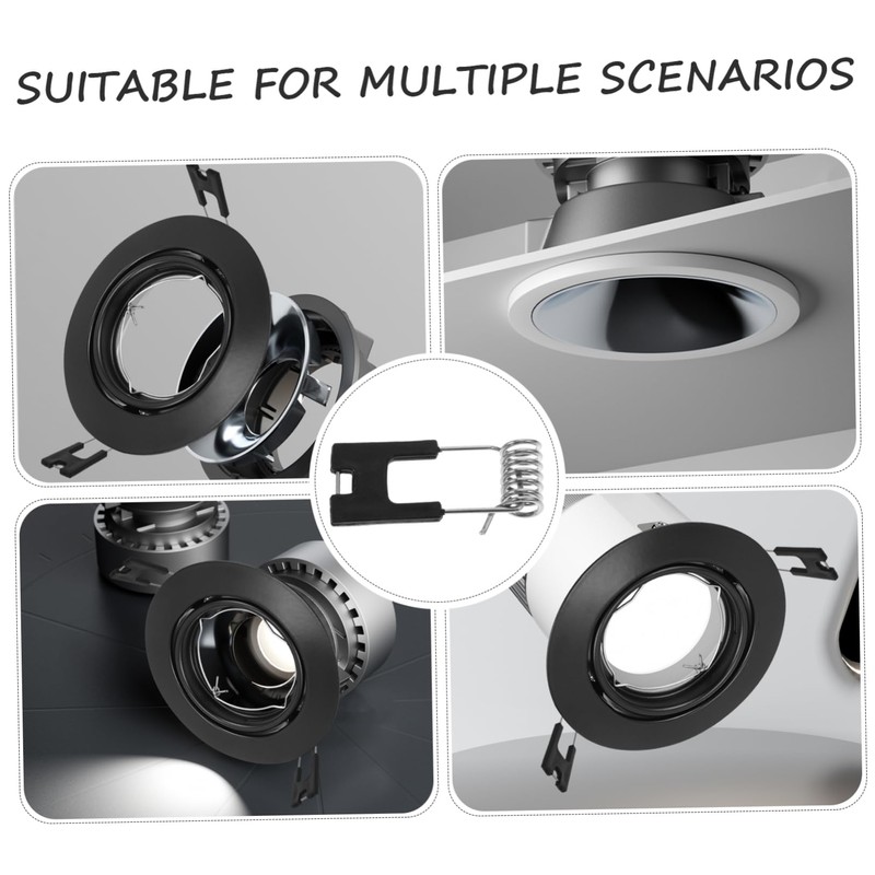 Operitacx 100PCS Spring Clips for Recessed Lighting Downlight Retaining Spring