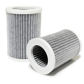 Nispira 3-in-1 HEPA Activated Carbon Replacement Filters For Pure Enrichment Purezone Mini Portable Air Purifier (PEPERSAP), 2 Packs
