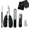 HuaBuy Professional Nail Care Kit, 5-Piece Manicure Set with Storage