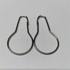 Silver Metal Shower Curtain Style Hanging Clip Chain Hooks Sorting