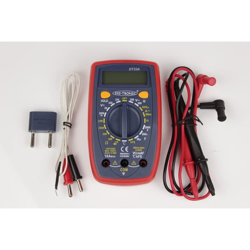Digital Multimeter Voltmeter Voltage Tester Capacity Meter Temperature