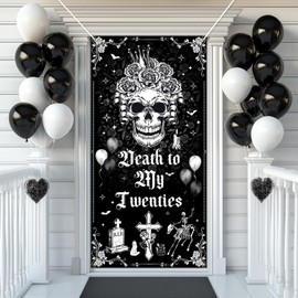 Avezano Death to My Twenties Decorations Rip My 20s Door Banner Death to My Twenties 30th Birthday Party Decoration Supplies