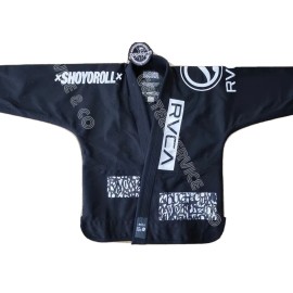 Shoyoroll NEW With Tag Card RVCA Batch#105 Black BJJ GI Shoyoroll Jiu-jitsu 450 GSM KIMONO