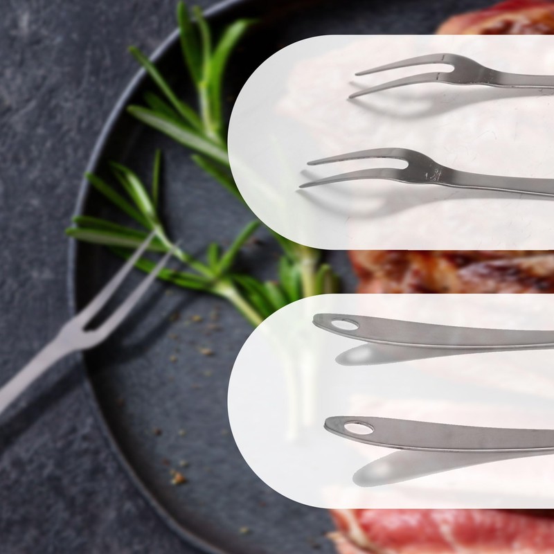 IMEEA 2 Pcs Meat Fork Stainless Steel Carving Forks 13