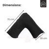 Rohi Plum V Shaped Pillowcase – Soft & Breathable V