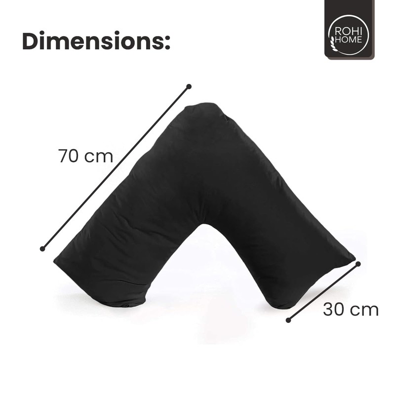 Rohi Plum V Shaped Pillowcase – Soft & Breathable V