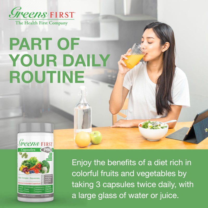 Greens First PRO Phytonutrient Capsules - 30 Servings - 54