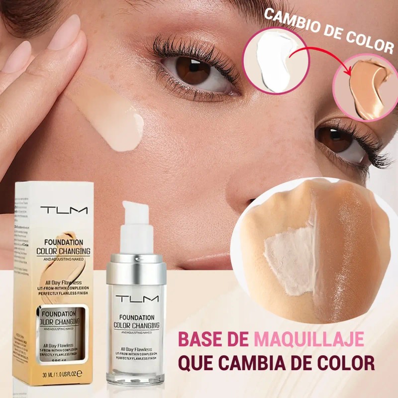 Kit 3 Base Cambia Color Mate + Polvos Sueltos +