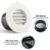 HG Power 3 Inch Soffit Vents, ABS Plastic Air Duct