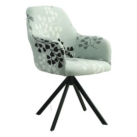 Buenanir Swivel Accent Chair Covers Printed Accent Dining Chair Cover Stretch Mid Century Accent Office Desk Chair Sliopcover Swivel Arm Chair Protector for Home Office Living Room 1 Pack-Style 3