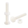 sourcing map 20 Pairs Nylon Screw Nut Assortment, M6x40mm Slotted