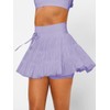 RSBFK Womens Athletic Skort Mesh Layered Tulle High Waisted Pleated