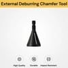 EZONEDEAL Deburring External Chamfer Tool Bit Remove Cutter Quick Release