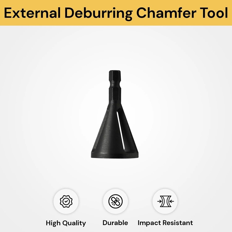 EZONEDEAL Deburring External Chamfer Tool Bit Remove Cutter Quick Release