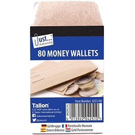 Just stationery 3 X Money Envelope 70x105mm (80 Wallets)