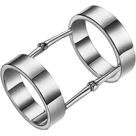 Full Finger Long Ring Knuckle Joint Claw Adjustable Metal Ring Jewelry for Women Men Costume Accessories (Silver, One size)