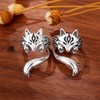 CP-00-00792xx 2 Fox Ear Cuffs / 1 Pair Earrings 2