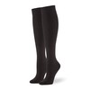 HUE Hue Women's Flat Knit Knee High Sock, New Black,