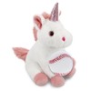 DolliBu White Unicorn Stuffed Animal with Baseball Plush - Soft,