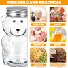 Mumufy 24 Pcs Bear Plastic Jar Empty Bear Bottle Large