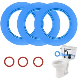 Flush Valve Seal for American Standard & Eljer Toilets, 3 Pcs Toilet Tank Parts Leak-Proof Upgraded Silicone Replacement for 7301111-0070A, for Champion 4 & Titan 4 Models with O Rings