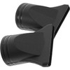 2PCS Universal Hair Dryer Diffuser Nozzles Replacement Black Attachments for