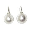 Earrings Murano Glass Pearl Silver 12 mm Diameter Sterling Silver