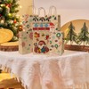 12 Pack Christmas Kraft Paper Bags(6x9 Inch) with Handle for