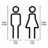 Funny Restroom Door Sign for Bathroom – 2D Acrylic Decorative