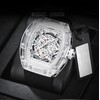 Gosasa Fashion Watches for Men Hollowed Men Watch Tonneau Transparent