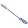 A2Z-DE010 Stainless Steel Double Ended Micro Lab Scoop Spoon Half Rounded & Flat End Spatula Sampler, 6" Length