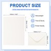 PATIKIL Blank Cards and Envelopes 4x6, 20 Set Half Fold
