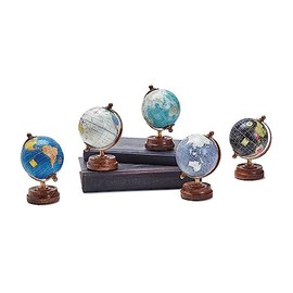 Two's Company Around The World Mini Globe Assorted 5 Colors