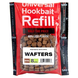 Fjuka Wafters 8mm | Natural | Hookbait Refill | Semi-Buoyant Bait | Float & Feeder