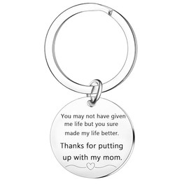 Nfyxcaz Stepdad Keychain Father’s Day Gifts For Stepfather Stepdad Gifts From Stepdaughter Stepson Birthday Present For Step Dad
