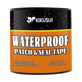 KIKUSUI Waterproof Patch & Seal Tape, Black, 4 Inch x 3 Yard