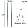 MySit 25 Pack 12 Inch Garden Stakes Heavy Duty 11