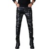 Idopy Men`s Rock Steampunk Gothic Lace Up Cosplay Party PU