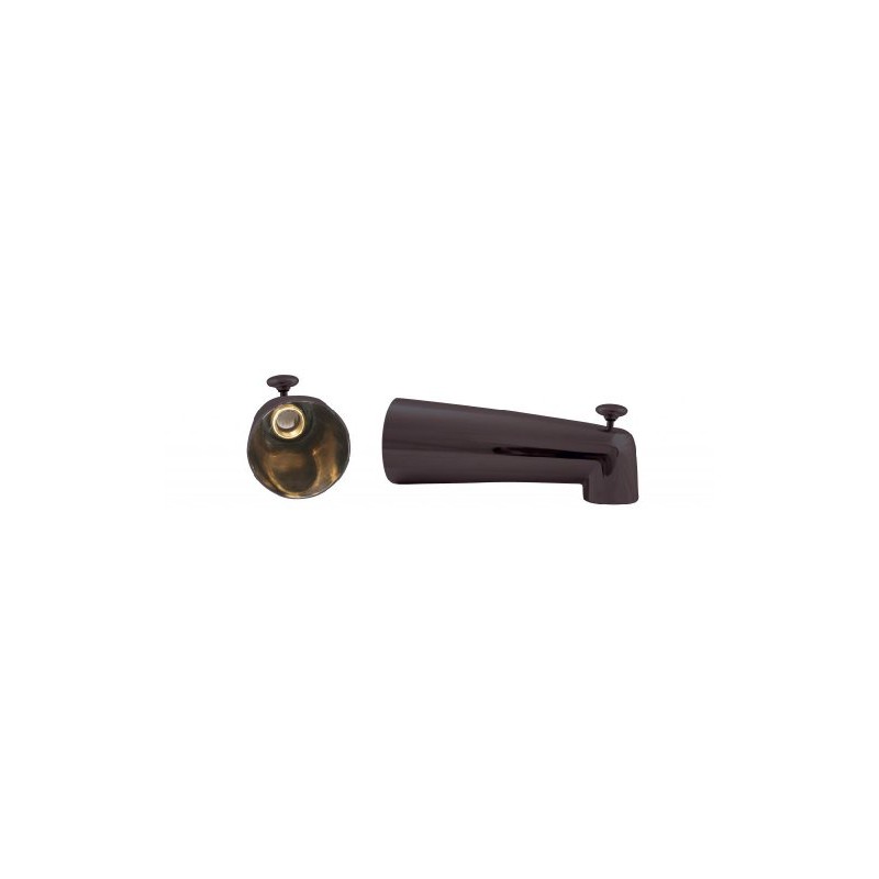 Westbrass 7" Diverter Tub Spout, Oil Rubbed Bronze, E507D-1F-12