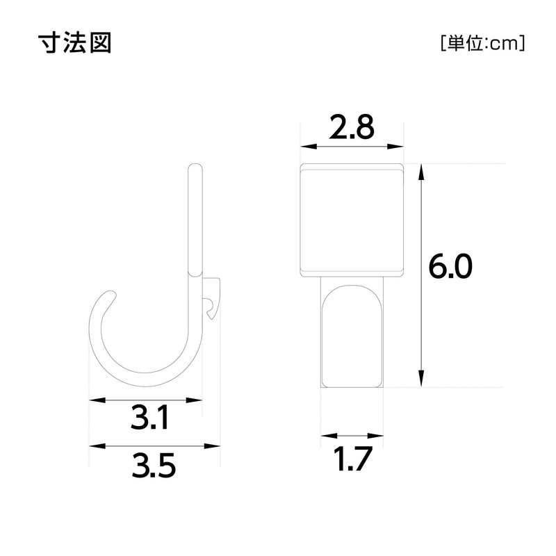 Dreamwear MK-APHO1 Metal & Wood Rack Hooks, Set of 5,