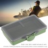 Fishing Tackle Box 2Pcs Multiple Compartments Box Organizer for Fishing