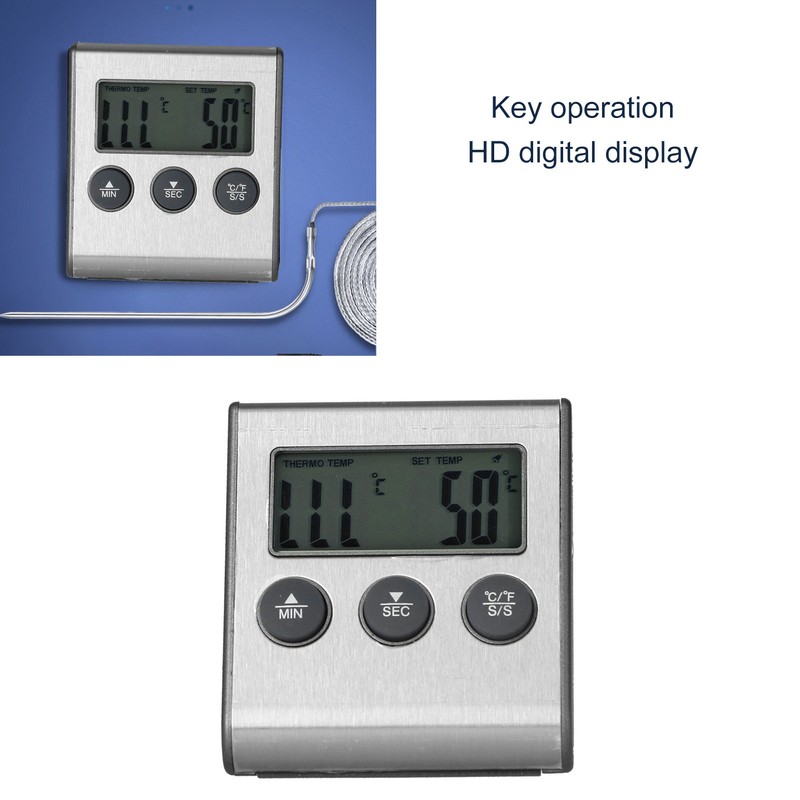 Magnet Design Barbecue Thermometer Food Meat Temperature Meter with Alarm